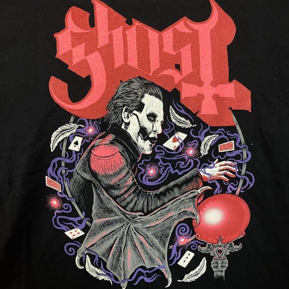 Ghost Cardinal Copia Crystal Ball Cards Heavy Metal Rock T-Shirt 3XL - Picture 2 of 4